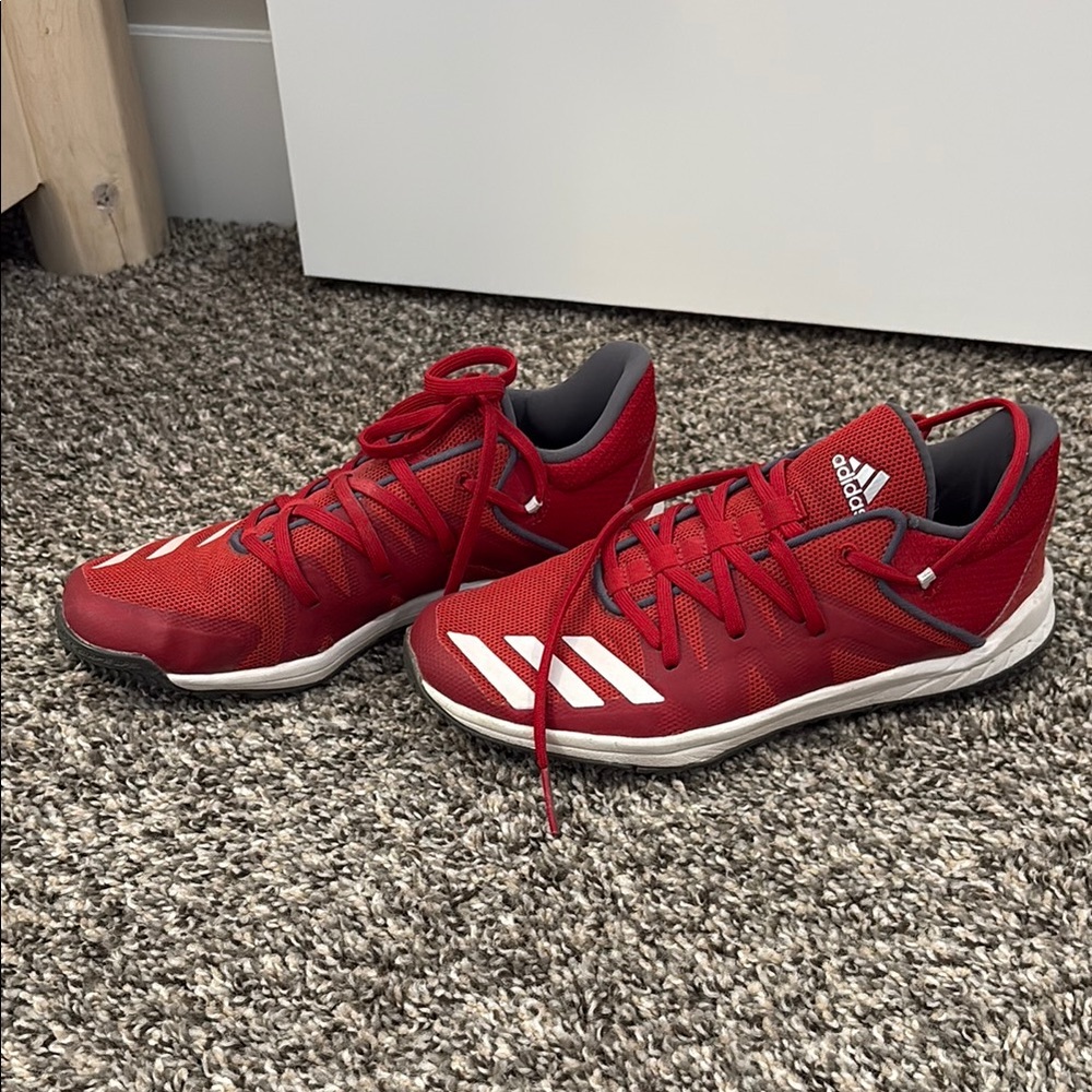 Adidas Red Athletic Shoes